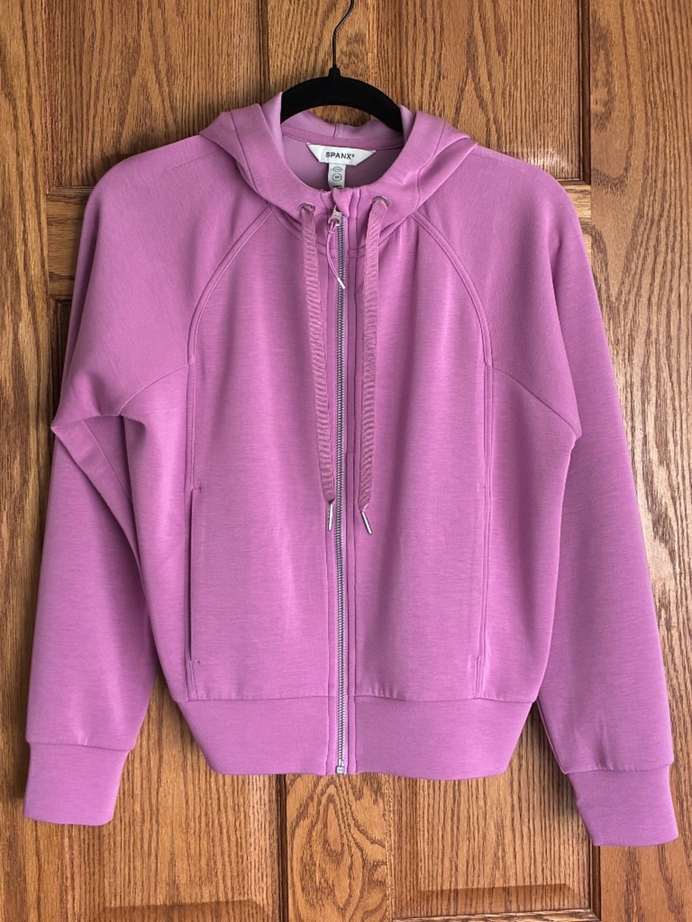 Spanx Air Essentials Full Zip Hoodie - Purple/Pink - XS